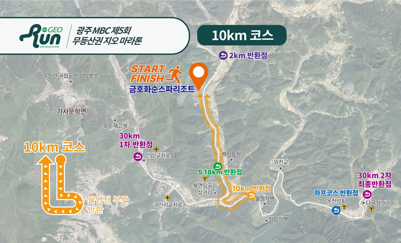 10km코스 지도
